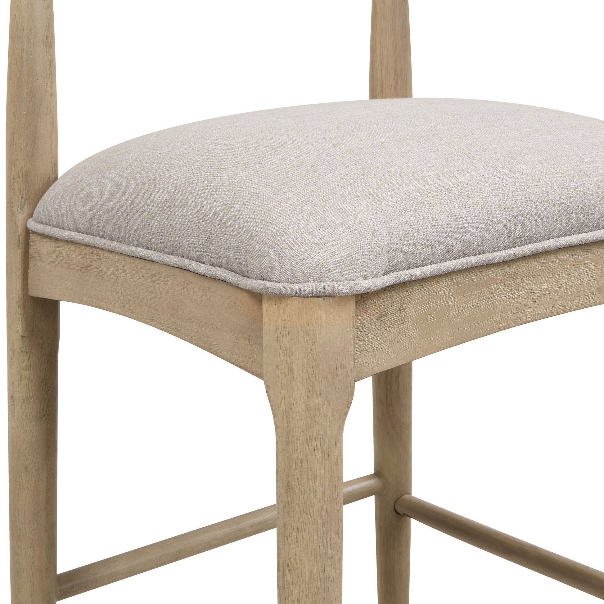 BAR STOOL IN PEBBLE FABRIC (SET OF 2) - 1st Choice Furniture Direct