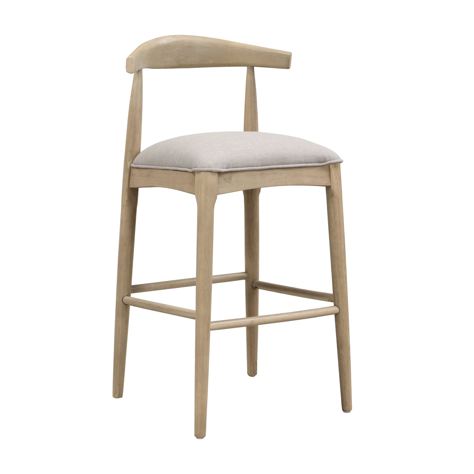 BAR STOOL IN PEBBLE FABRIC (SET OF 2) - 1st Choice Furniture Direct