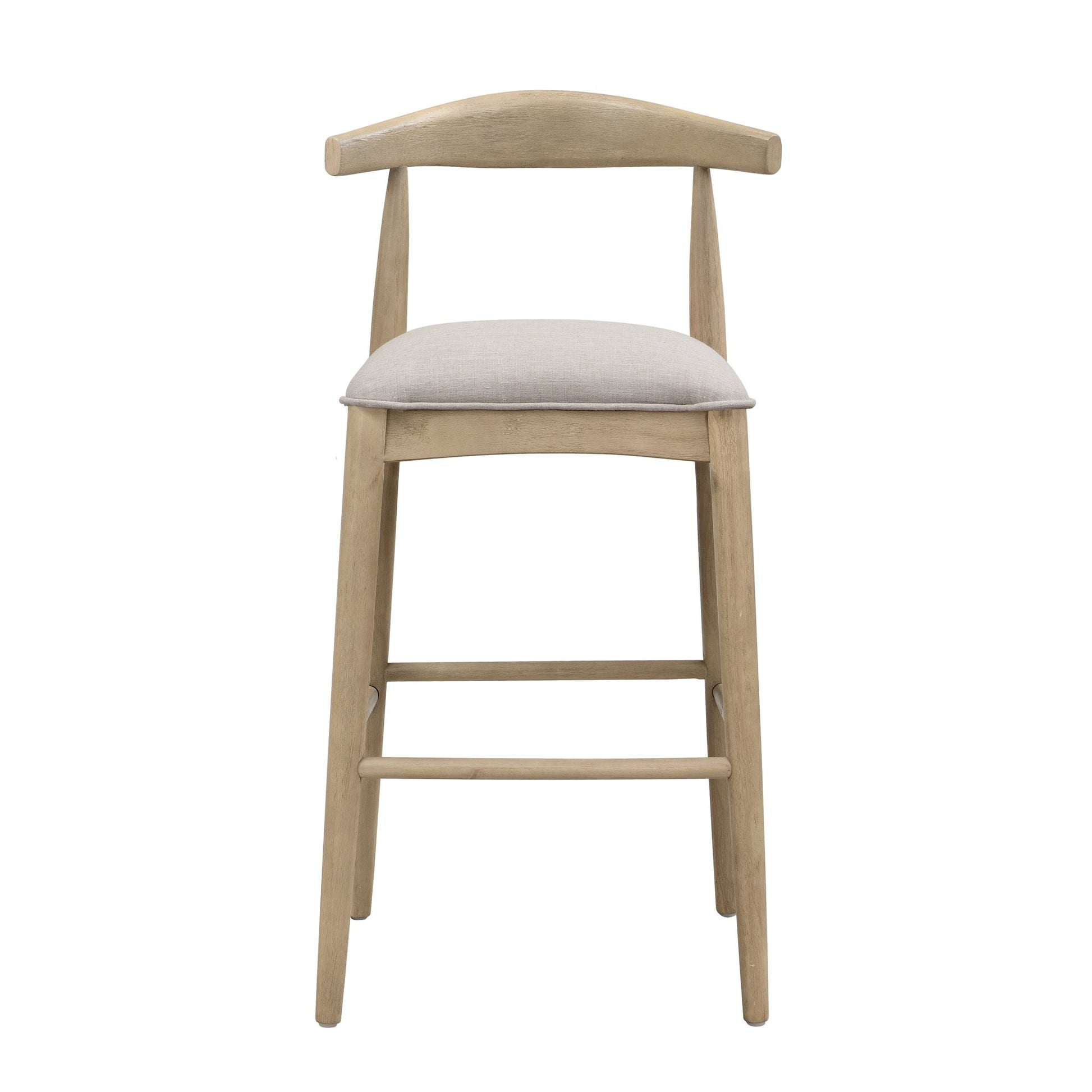 BAR STOOL IN PEBBLE FABRIC (SET OF 2) - 1st Choice Furniture Direct