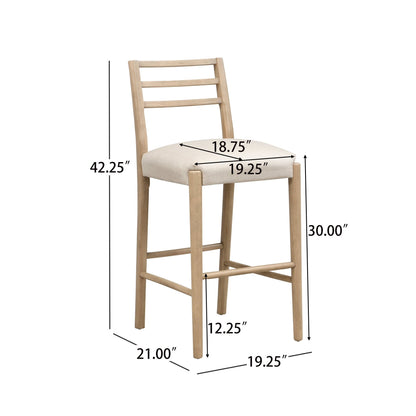 BAR STOOL WITH LADDER BACK (SET OF 2) - 1st Choice Furniture Direct