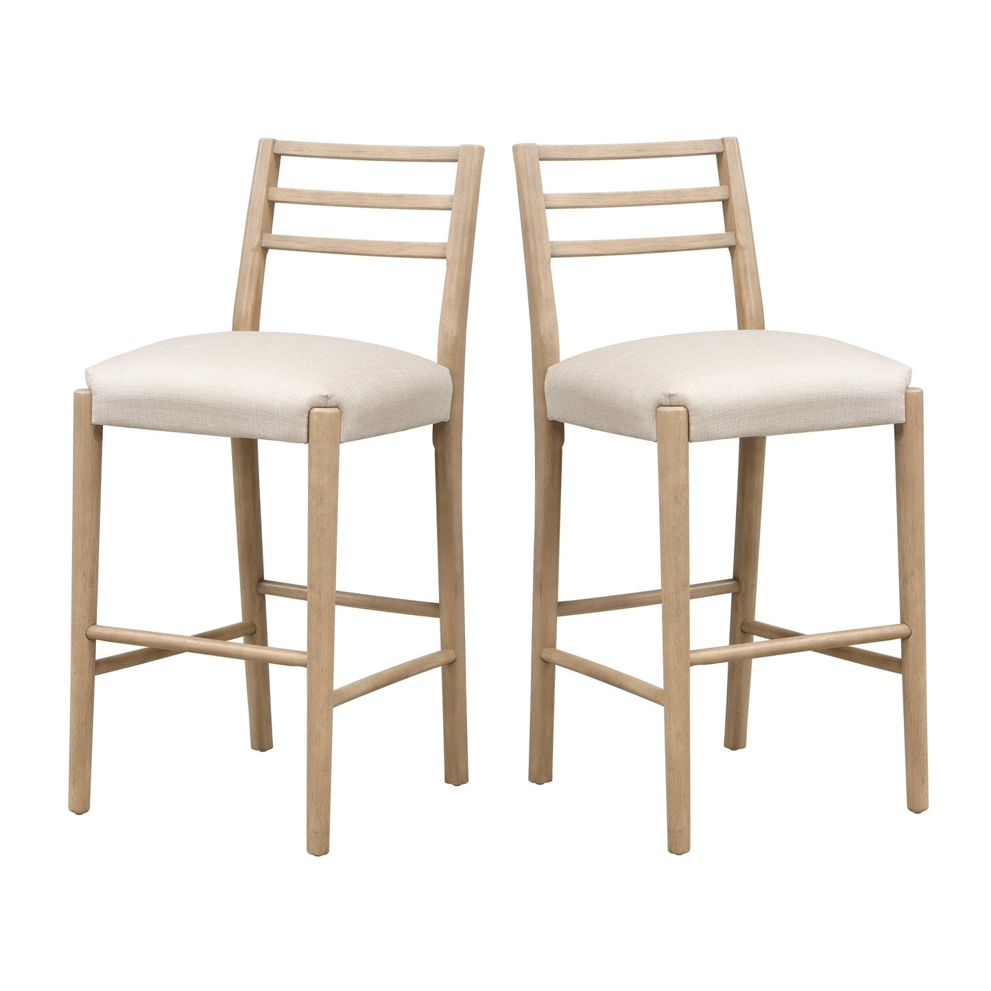 BAR STOOL WITH LADDER BACK (SET OF 2) - 1st Choice Furniture Direct