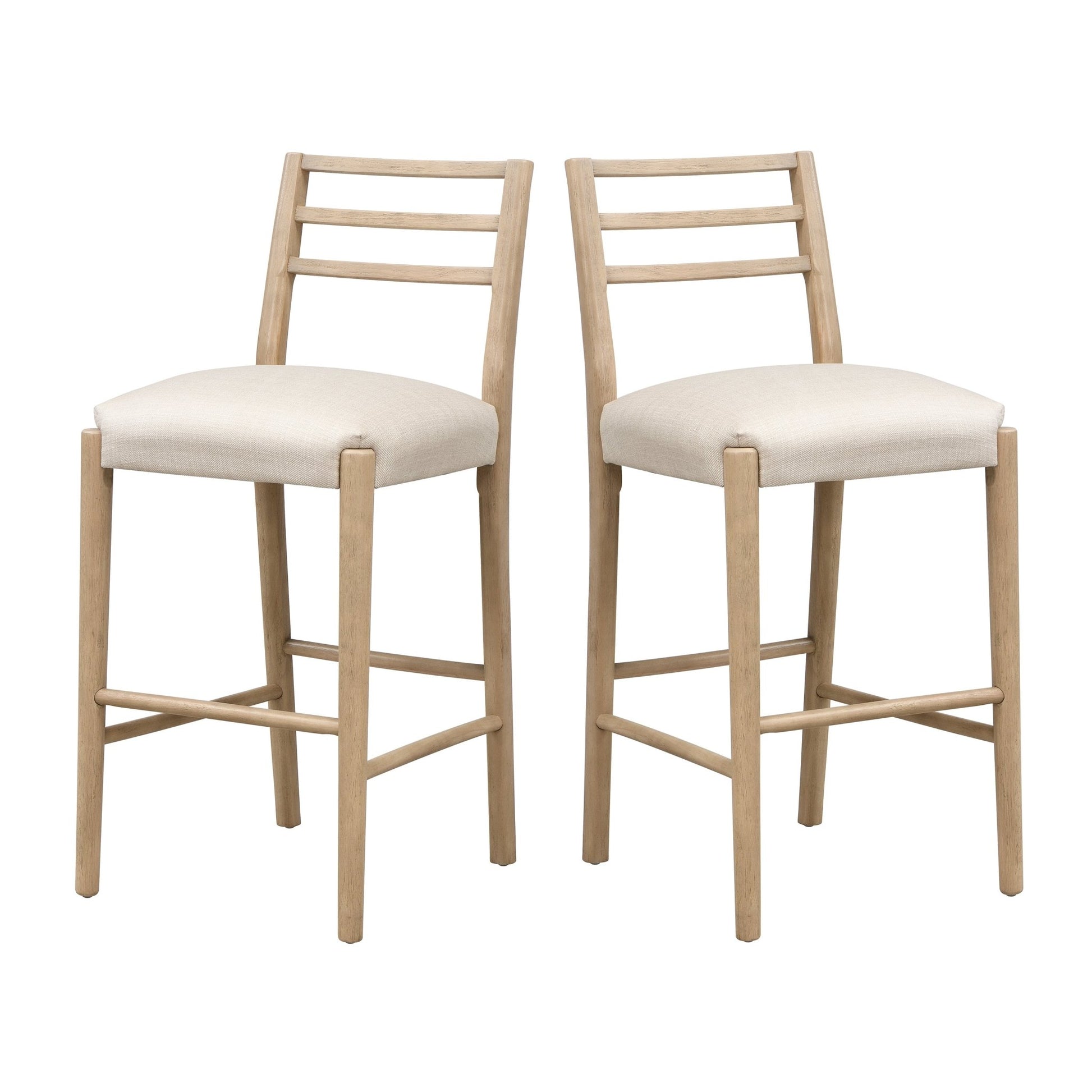 BAR STOOL WITH LADDER BACK (SET OF 2) - 1st Choice Furniture Direct