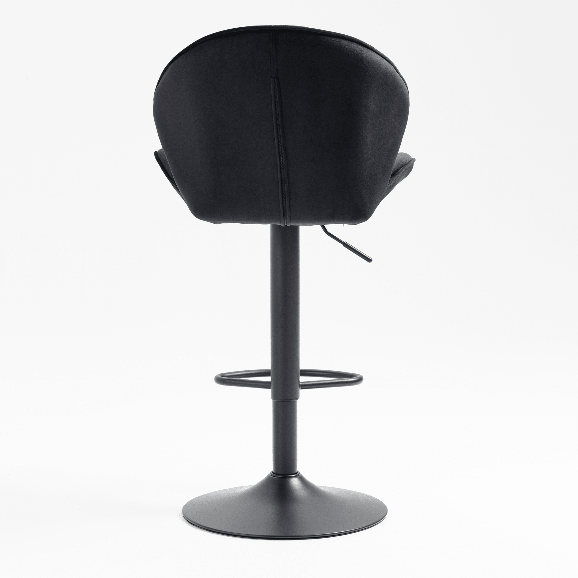 Bar Stools Set of 2 - Adjustable Barstools with Back and Footrest, Counter Height Bar Chairs for Kitchen, Pub - black - 1st Choice Furniture Direct