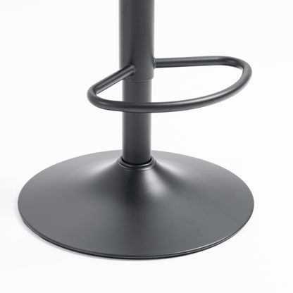 Bar Stools Set of 2 - Adjustable Barstools with Back and Footrest, Counter Height Bar Chairs for Kitchen, Pub - black - 1st Choice Furniture Direct