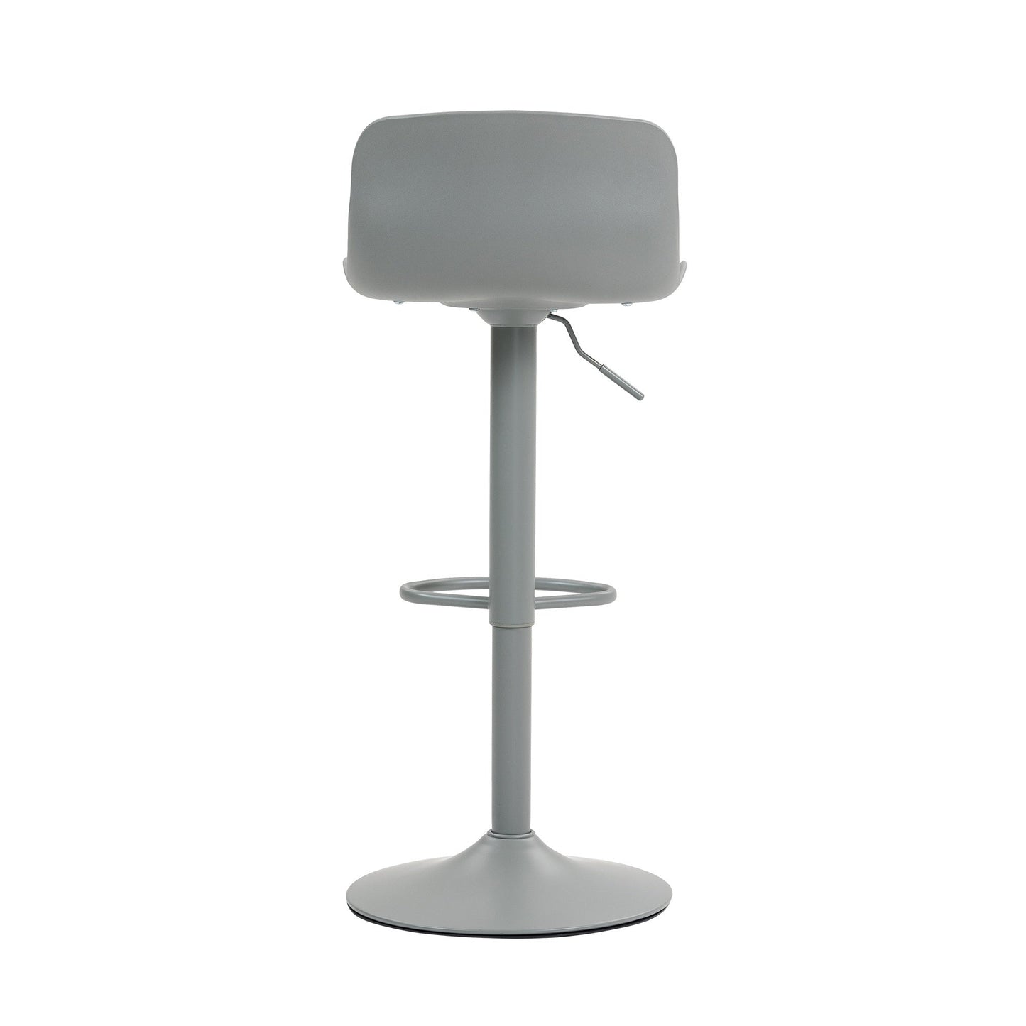 Bar Stools Set of 2 – Modern PU Leather Counter Height Barstools with Back, Height Adjustable Swivel Kitchen Island Chairs, Armless, Large Base - Gray - 1st Choice Furniture Direct