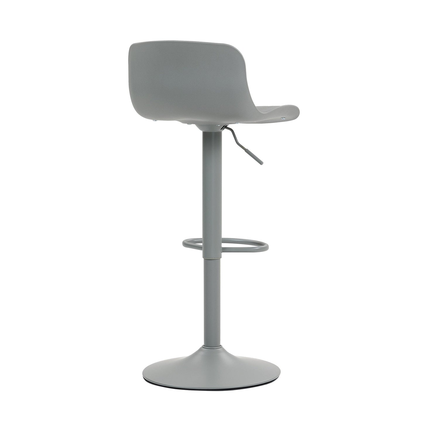 Bar Stools Set of 2 – Modern PU Leather Counter Height Barstools with Back, Height Adjustable Swivel Kitchen Island Chairs, Armless, Large Base - Gray - 1st Choice Furniture Direct