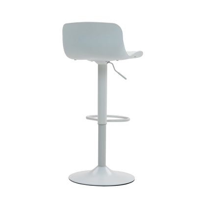 Bar Stools Set of 2 – Modern PU Leather Counter Height Barstools with Back, Height Adjustable Swivel Kitchen Island Chairs, Armless, Large Base - White - 1st Choice Furniture Direct