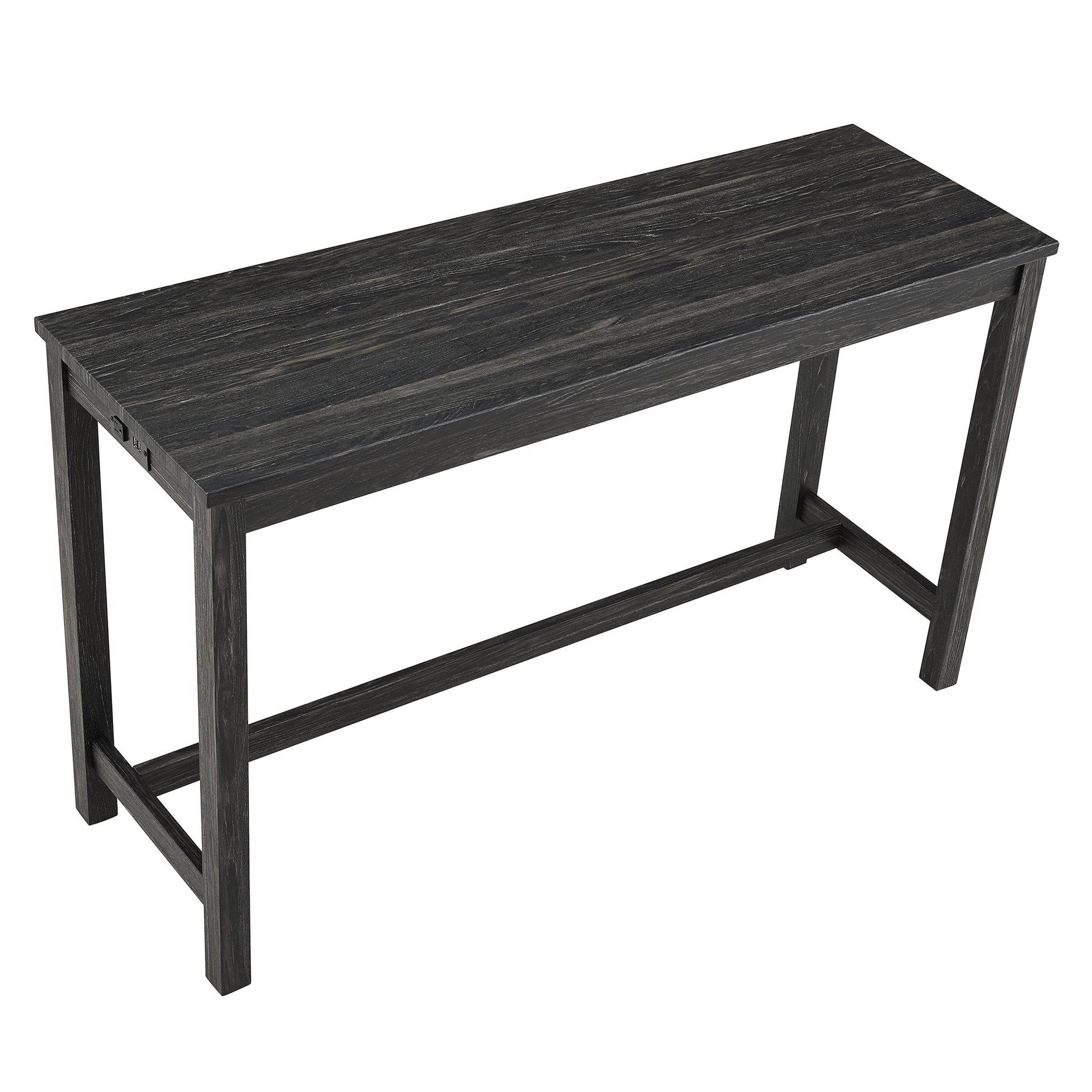 Bar Table Set with Power Outlet, Bar Table and Chairs Set, 4 Piece Dining Table Set, Industrial Breakfast Table Set, for Living Room, Dining Room, Game Room - 1st Choice Furniture Direct