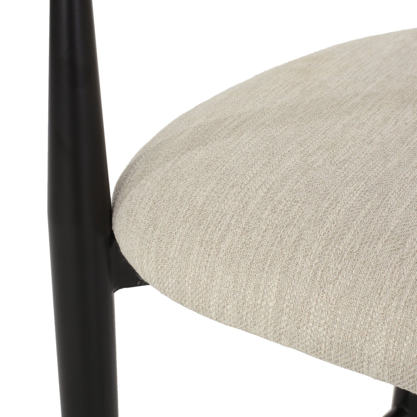 Barstools Set of 2, Upholstered Bar Stools with Backs and Iron Legs for Kitchen Island, Beige Fabric Seating 260LBS Weight Capacity - 1st Choice Furniture Direct