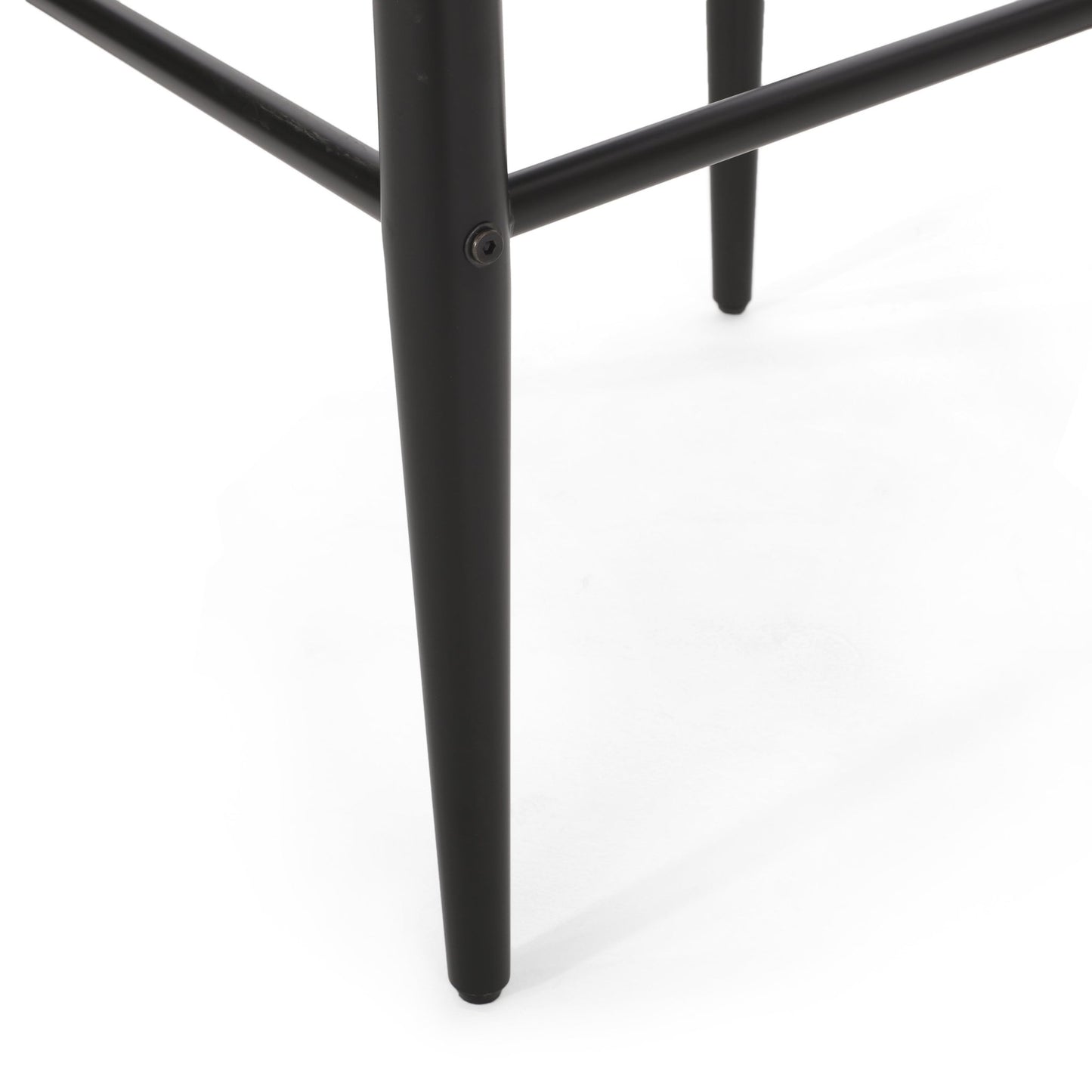 Barstools Set of 2, Upholstered Bar Stools with Backs and Iron Legs for Kitchen Island, Gray Fabric Seating 260LBS Weight Capacity - 1st Choice Furniture Direct