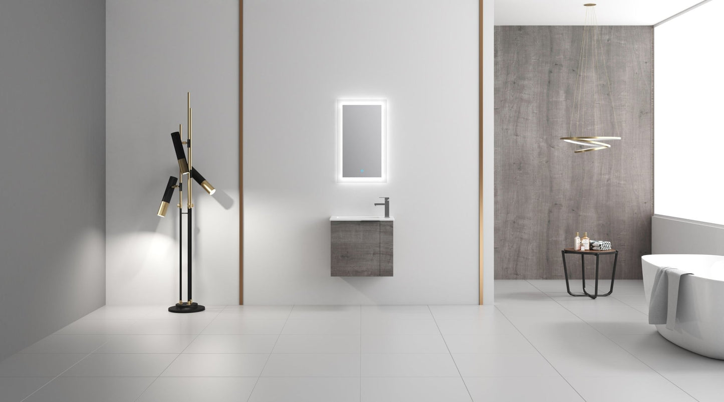 Bathroom Vanity with Sink 22 Inch for Small Bathroom,Floating Bathroom Vanity with Soft Close Door,Small Bathroom Vanity with Sink, 22x13 (KD - Packing) - 1st Choice Furniture Direct