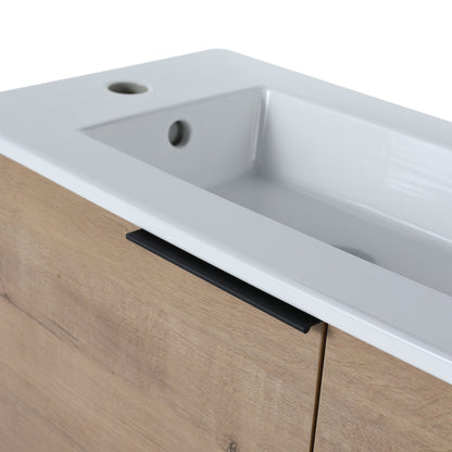 Bathroom Vanity with Sink 22 Inch for Small Bathroom,Floating Bathroom Vanity with Soft Close Door,Small Bathroom Vanity with Sink, 22x13 (KD - Packing) - 1st Choice Furniture Direct