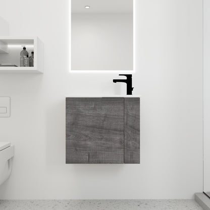 Bathroom Vanity with Sink 22 Inch for Small Bathroom,Floating Bathroom Vanity with Soft Close Door,Small Bathroom Vanity with Sink, 22x13 (KD - Packing) - 1st Choice Furniture Direct