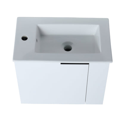 Bathroom Vanity with Sink 22 Inch for Small Bathroom,Floating Bathroom Vanity with Soft Close Door,Small Bathroom Vanity with Sink, 22x13 (KD - Packing) - 1st Choice Furniture Direct