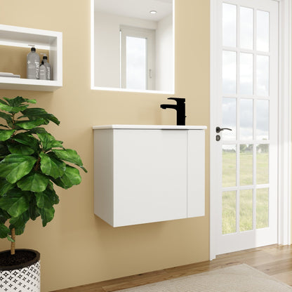 Bathroom Vanity with Sink 22 Inch for Small Bathroom,Floating Bathroom Vanity with Soft Close Door,Small Bathroom Vanity with Sink, 22x13 (KD - Packing) - 1st Choice Furniture Direct