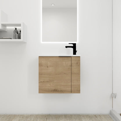 Bathroom Vanity with Sink 22 Inch for Small Bathroom,Floating Bathroom Vanity with Soft Close Door,Small Bathroom Vanity with Sink, 22x13 (KD - Packing) - 1st Choice Furniture Direct