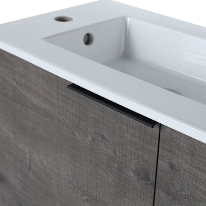 Bathroom Vanity with Sink 22 Inch for Small Bathroom,Floating Bathroom Vanity with Soft Close Door,Small Bathroom Vanity with Sink, 22x13 (KD - Packing) - 1st Choice Furniture Direct