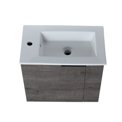 Bathroom Vanity with Sink 22 Inch for Small Bathroom,Floating Bathroom Vanity with Soft Close Door,Small Bathroom Vanity with Sink, 22x13 (KD - Packing) - 1st Choice Furniture Direct