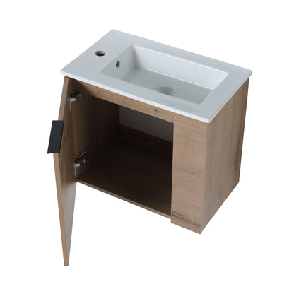 Bathroom Vanity with Sink 22 Inch for Small Bathroom,Floating Bathroom Vanity with Soft Close Door,Small Bathroom Vanity with Sink, 22x13 (KD - Packing) - 1st Choice Furniture Direct