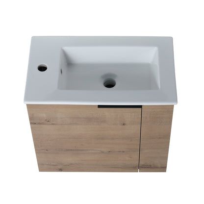 Bathroom Vanity with Sink 22 Inch for Small Bathroom,Floating Bathroom Vanity with Soft Close Door,Small Bathroom Vanity with Sink, 22x13 (KD - Packing) - 1st Choice Furniture Direct