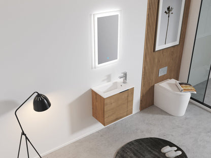 Bathroom Vanity with Sink 22 Inch for Small Bathroom,Floating Bathroom Vanity with Soft Close Door,Small Bathroom Vanity with Sink, 22x13 (KD - Packing) - 1st Choice Furniture Direct