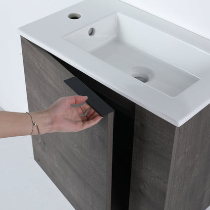 Bathroom Vanity with Sink 22 Inch for Small Bathroom,Floating Bathroom Vanity with Soft Close Door,Small Bathroom Vanity with Sink, 22x13 (KD - Packing) - 1st Choice Furniture Direct