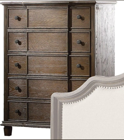 Baudouin Weathered Oak Finish Chest - 1st Choice Furniture Direct