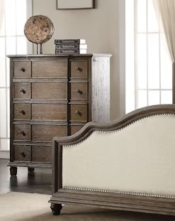 Baudouin Weathered Oak Finish Chest - 1st Choice Furniture Direct