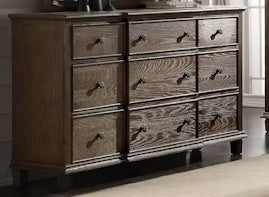 Baudouin Weathered Oak Finish Dresser - 1st Choice Furniture Direct