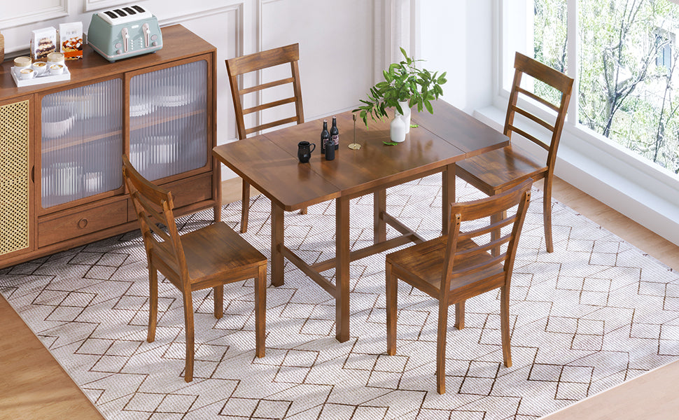 1st Choice Extendable Drop Leaf Dining Set - Modern & Space-Saving