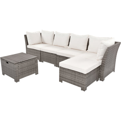 1st Choice  6-Piece Outdoor Sofa Set All-Weather Durability with a Touch of Elegance