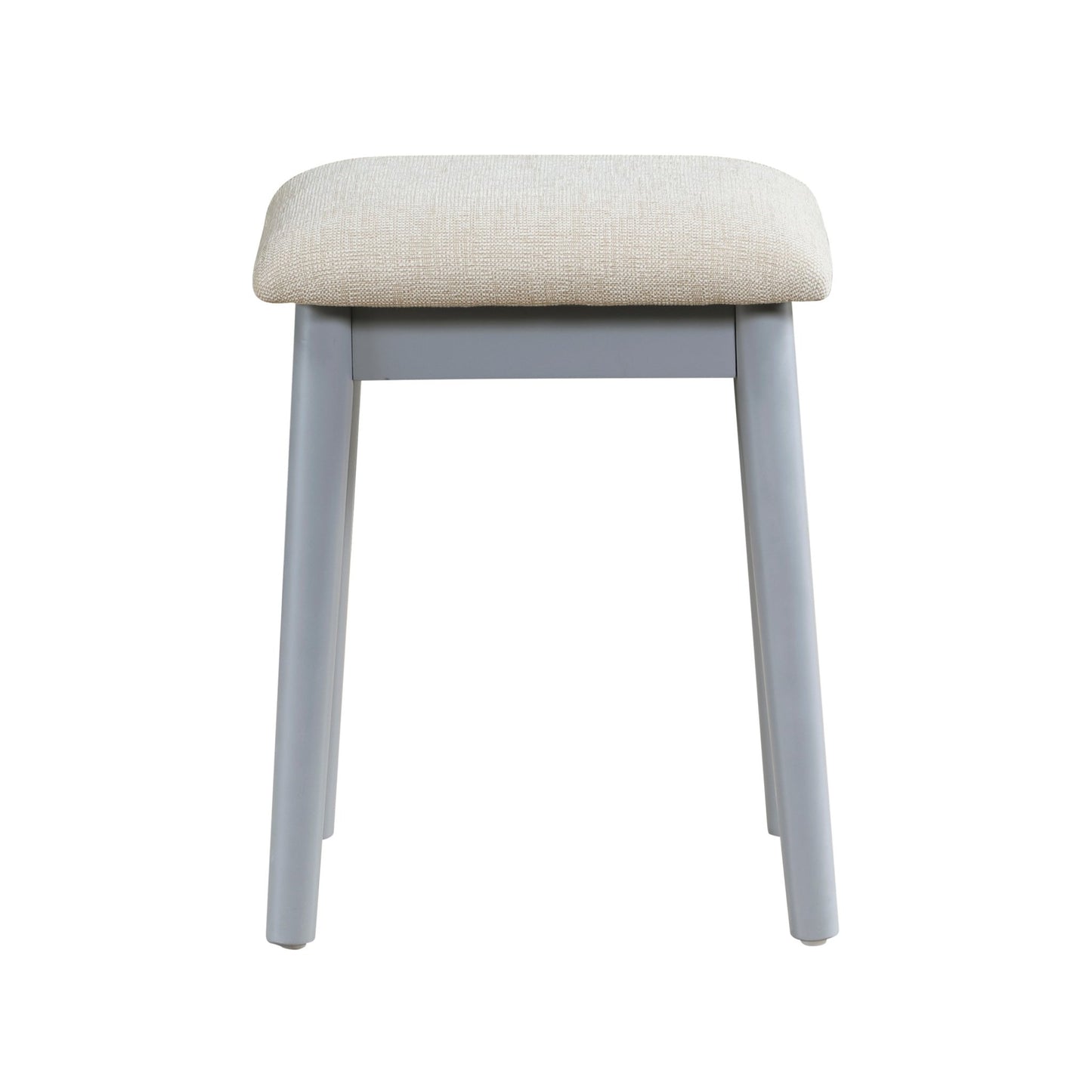 Beautiful Gray Finish Vanity Dresser with Mirror and Stool Set Storage Drawers Luxury Furniture 1pc LED Mirror - 1st Choice Furniture Direct