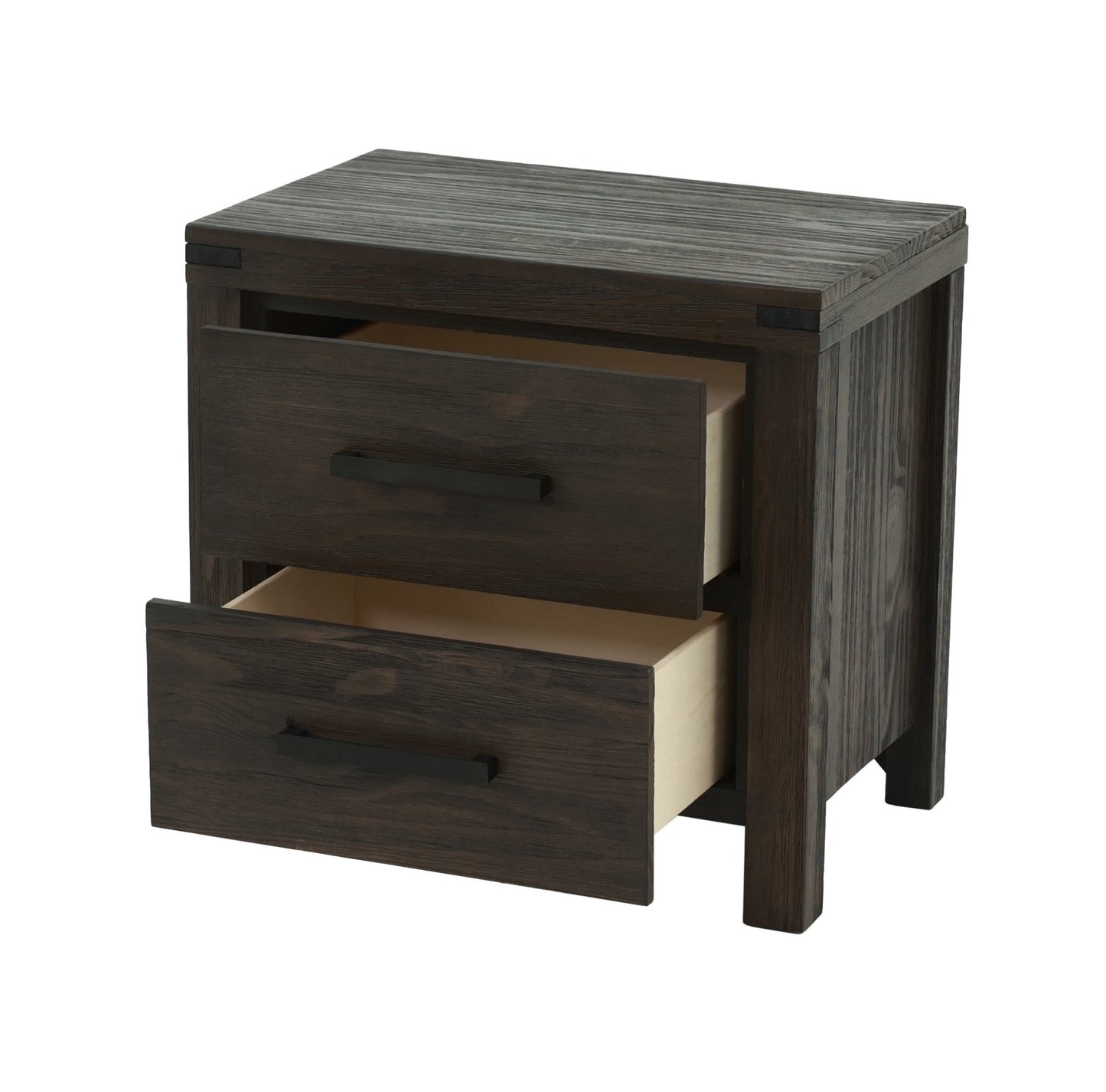 Bedroom Furniture Simple Nightstand Drawers Bed Side Table Solidwood - 1st Choice Furniture Direct
