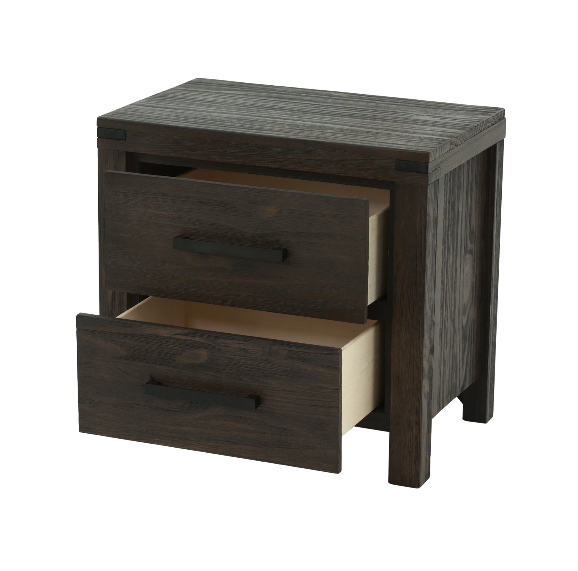 Bedroom Furniture Simple Nightstand Drawers Bed Side Table Solidwood - 1st Choice Furniture Direct