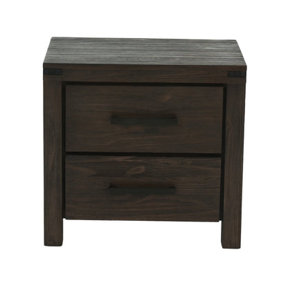 Bedroom Furniture Simple Nightstand Drawers Bed Side Table Solidwood - 1st Choice Furniture Direct