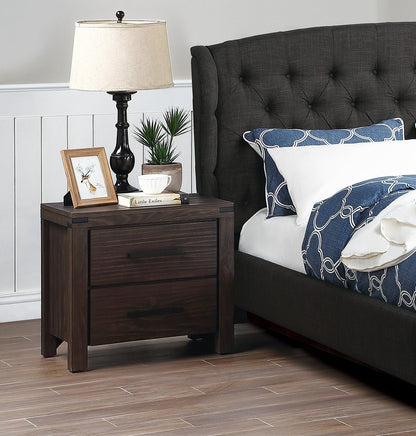 Bedroom Furniture Simple Nightstand Drawers Bed Side Table Solidwood - 1st Choice Furniture Direct