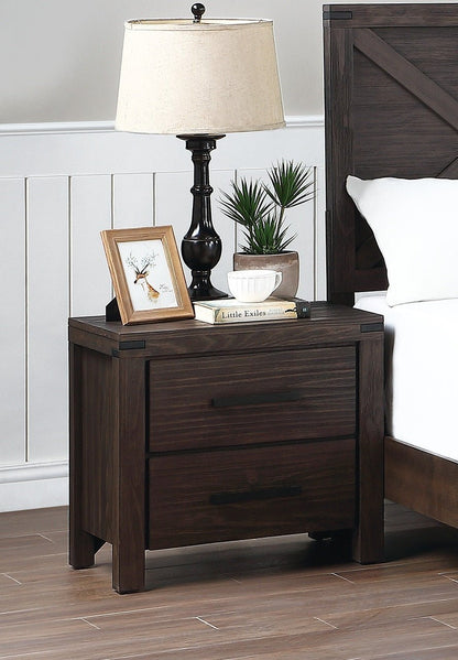Bedroom Furniture Simple Nightstand Drawers Bed Side Table Solidwood - 1st Choice Furniture Direct