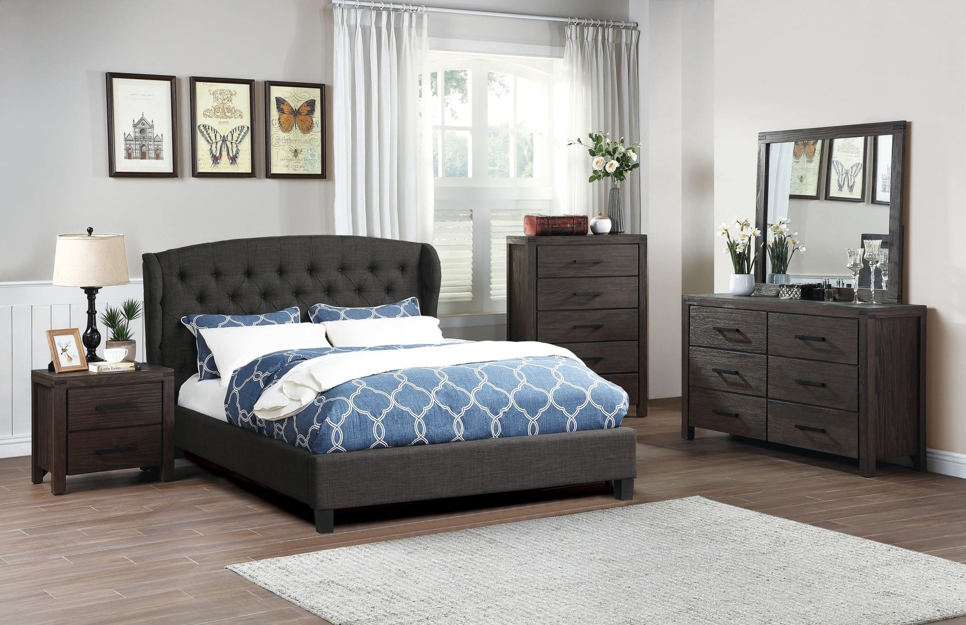 Bedroom Furniture Simple Nightstand Drawers Bed Side Table Solidwood - 1st Choice Furniture Direct