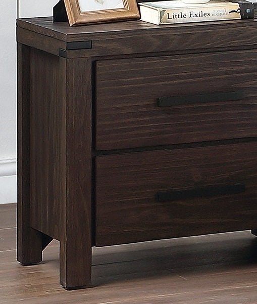 Bedroom Furniture Simple Nightstand Drawers Bed Side Table Solidwood - 1st Choice Furniture Direct