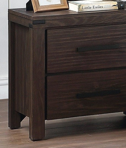 Bedroom Furniture Simple Nightstand Drawers Bed Side Table Solidwood - 1st Choice Furniture Direct