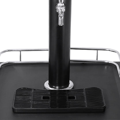 Beer Kegerator, Single Tap Draft Beer Dispenser, Full Size Keg Refrigerator With Shelves, CO2 Cylinder, Drip Tray & Rail, 32°F- 50°F Temperature Control, Holds 1/6, 1/4, 1/2 Barrels, Black - 1st Choice Furniture Direct