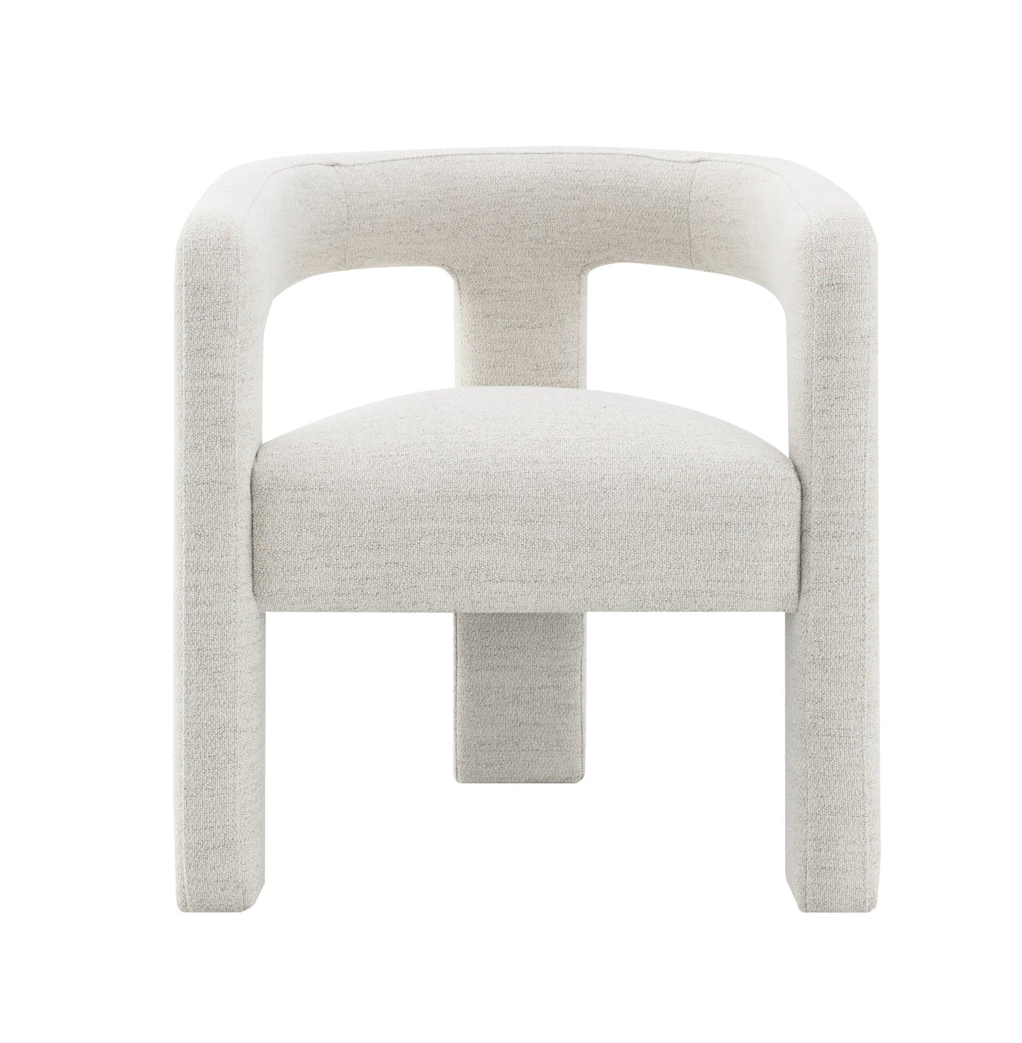 Beige Bouclé Accent Chair with Modern Upholstered Design - 1st Choice Furniture Direct