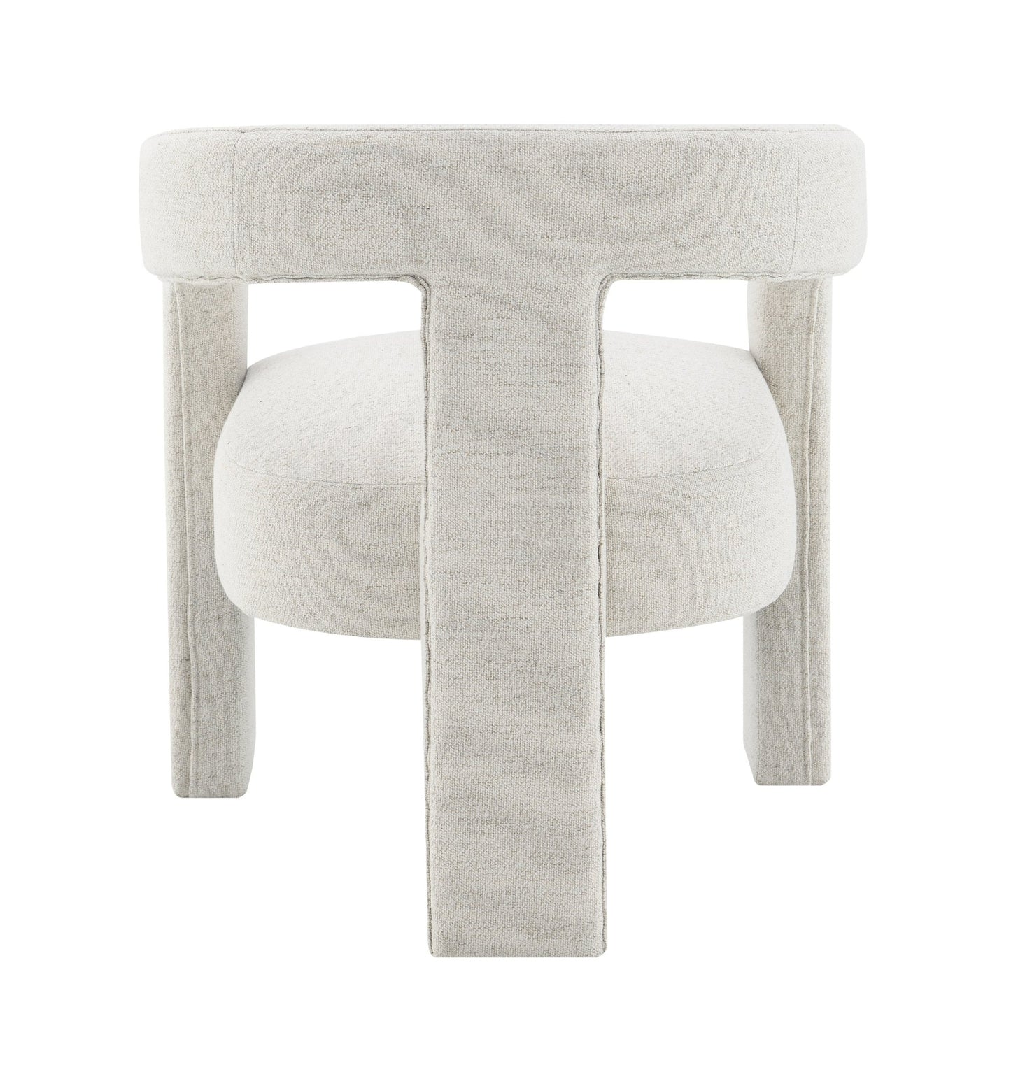 Beige Bouclé Accent Chair with Modern Upholstered Design - 1st Choice Furniture Direct