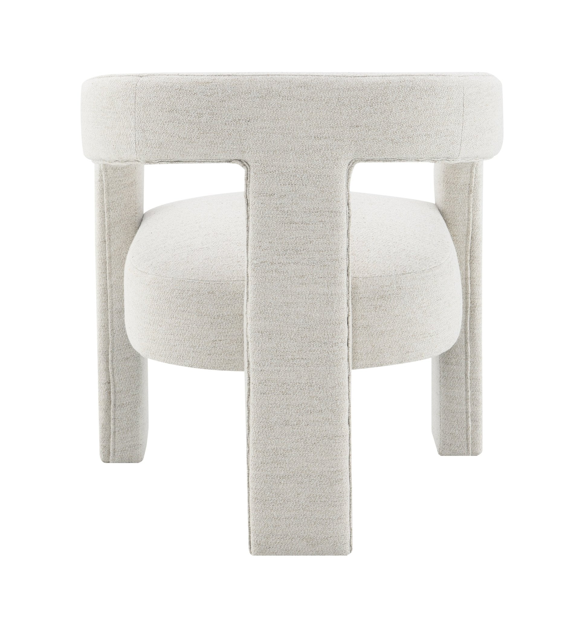 Beige Bouclé Accent Chair with Modern Upholstered Design - 1st Choice Furniture Direct
