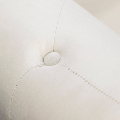 Beige Chaise Lounge Indoor, Velvet Lounge Chair for Bedroom with Storage & Pillow, Modern Upholstered Rolled Arm Chase Lounge for Sleeping with Nailhead Trim for Living Room Bedroom Office - 1st Choice Furniture Direct