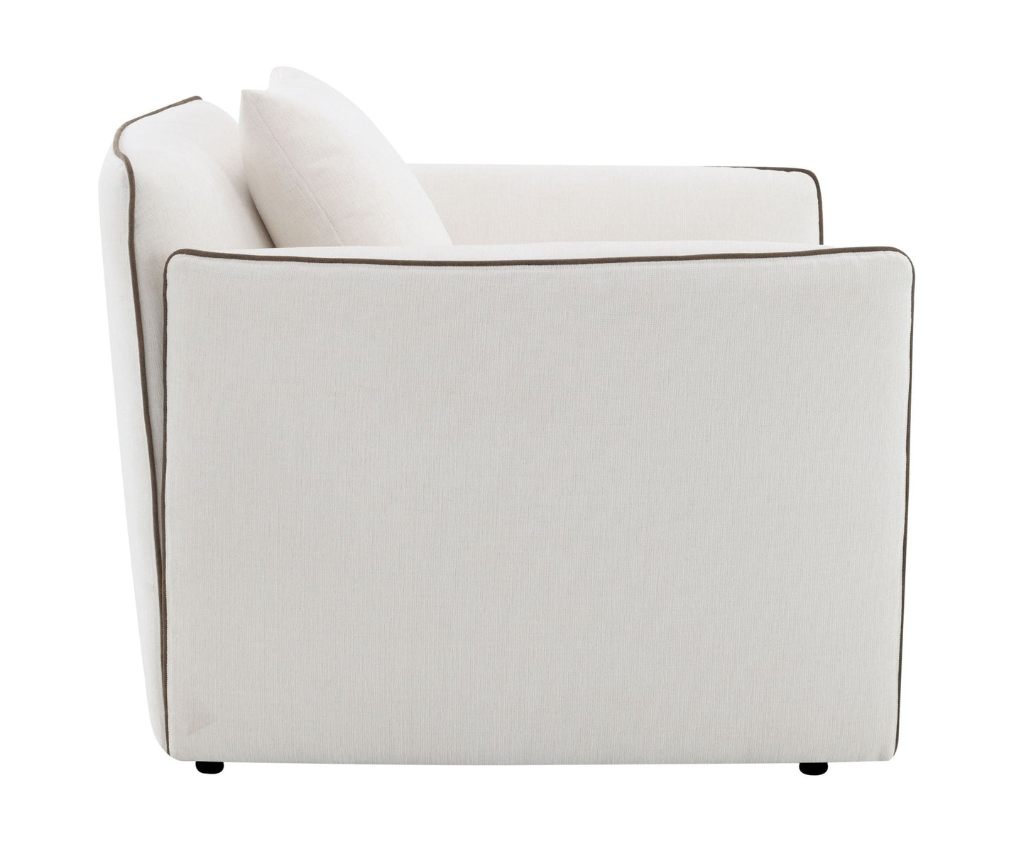 Beige Chenille Accent Chair with Removable Cushions - 1st Choice Furniture Direct