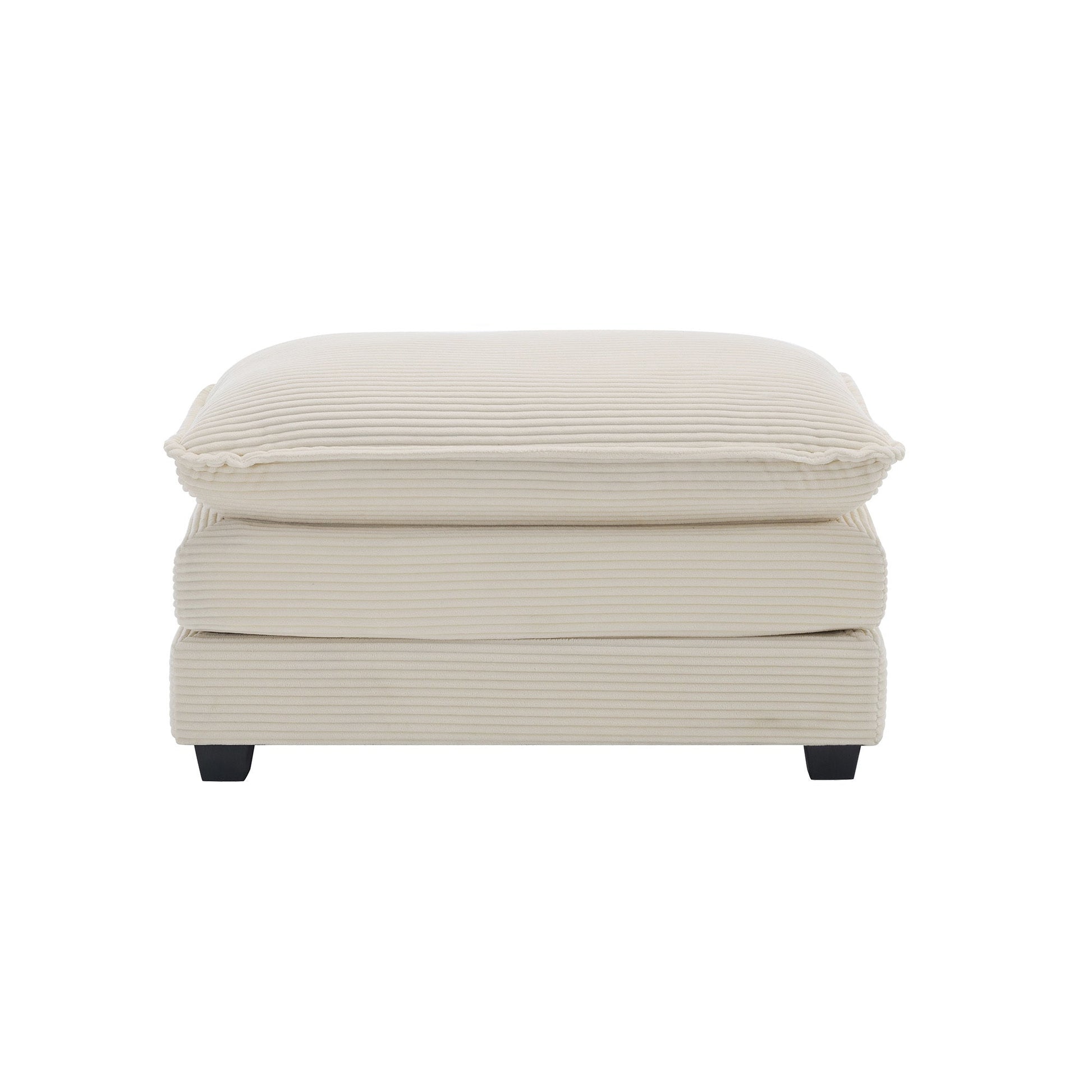 Beige Corduroy Modular Accent Chair with Memory Foam - 1st Choice Furniture Direct