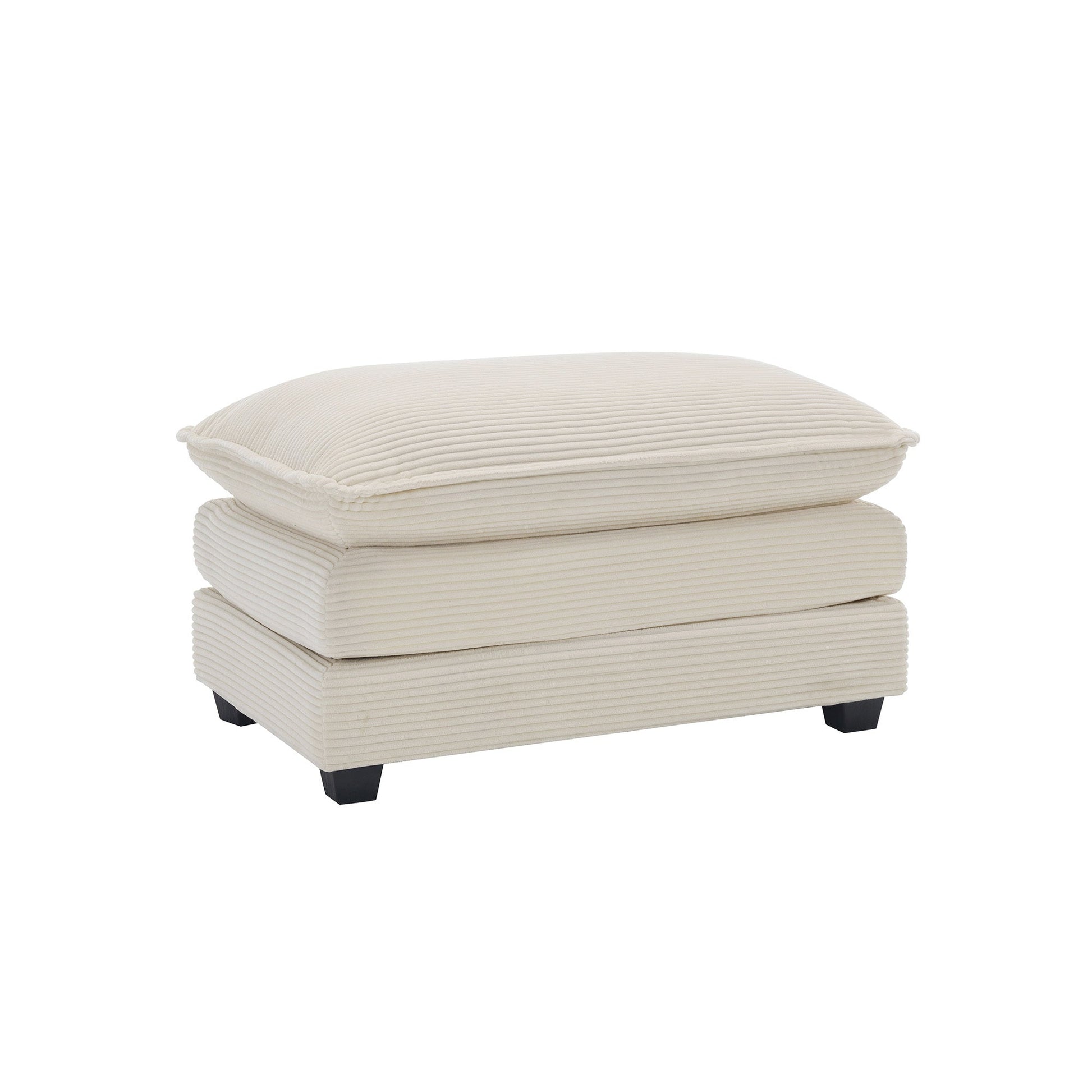 Beige Corduroy Modular Accent Chair with Memory Foam - 1st Choice Furniture Direct