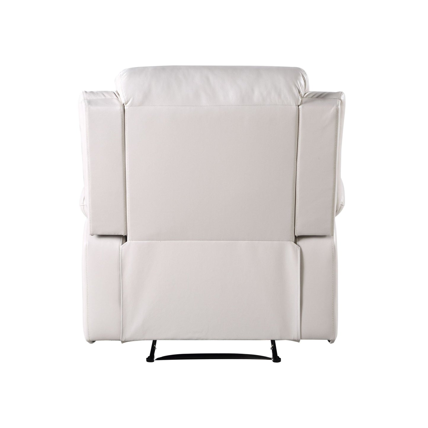Beige Faux Leather Recliner Chair with Pocket Coil Seating - 1st Choice Furniture Direct