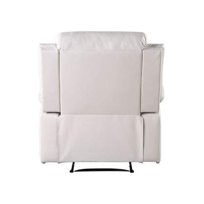 Beige Faux Leather Recliner Chair with Pocket Coil Seating - 1st Choice Furniture Direct